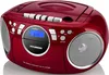 A red and silver Hyundai CD radio cassette player is shown against a white background. Voir les images du produit