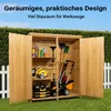 Wiltec Gartenhaus mit 2-flügelige Tür 1350x500x1540mm aus Produktbild-Vorschau 4