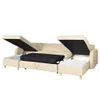 Ecksofa Sofa Polster Couch Wohnlandschaft U Form Produktbild-Vorschau 1
