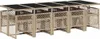 vidaXL 11-tlg. Garten-Essgruppe mit Kissen Beige Poly Produktbild-Vorschau 5