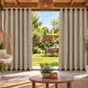 Outdoor Vorhang 254x214 cm Taupe Ösen Thermovorhang Produktbild-Vorschau 12
