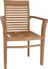 MiaMöbel | Outdoor Gartenstuhl aus Teak | 64,5 x 95 x 54cm Produktbild-Vorschau 2