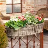 Balkon-Pflanzer „Rattan“ groß Pflanzkorb Blumenkorb Produktbild-Vorschau 9