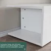 SONNI Armoire TV Blanc brillant 160 x 39 x 30cm Équipée Voir les images du produit 4