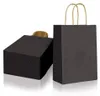 50 Stk. schwarz Papiertüten mit Henkel 15x21x8cm Kleine Produktbild-Vorschau 1