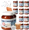 A collage of SUCOFIN coffee creamer jars, a croissant, a glass of iced coffee, and a bowl of powder. Produktbild-Vorschau