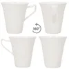 6x Ivory Kaffeebecher 220ml Porzellan-Tassen 6 Personen Tee Produktbild-Vorschau 4