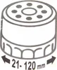 MAR-POL Klíč na olejový filtr o průměru 21–120 mm, řetězový Náhled obrázku produktu 5