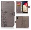 A collage of images showing a phone case for a Samsung Galaxy A03s, including its open and closed states, and a close-up of the phone inside. Produktbild-Vorschau