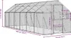 vidaXL Voliera argento 1,79 x 6 x 1,85 m in alluminio Anteprima dell’immagine prodotto 7