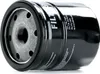 A black oil filter with silver threaded center and black rubber gasket. Podgląd zdjęcia produktu