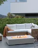BELIANI Ohnisko svetlosivé MgO oceľ 143 x 71 cm obdĺžnikový Náhľad obrázku produktu 2