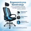 Krzesło biurowe KRIS, fotel obrotowy ergonomiczne, oparcie Podgląd zdjęcia produktu 5