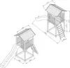 AXI Beach Tower Torre giochi in legno in marrone e bianco | Anteprima dell’immagine prodotto 6