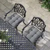 Outsunny Lot de 4 coussins de chaise de jardin, Coussins Voir les images du produit 8