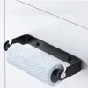 Küchenrollenhalter Wandhalter schwarz matt Aluminium Loft Produktbild-Vorschau 2