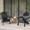 COSTWAY, lot de 2 chaises Adirondack pliantes, en Voir les images du produit 2