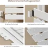 A collage of four images showcasing features of an electric towel warmer. Náhľad obrázku produktu