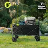 Faltbarer Strandwagen, Tourenwagen - schwarz, Oxford 600D, Produktbild-Vorschau 8