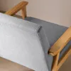 Poltrona scandinava in legno e tessuto, Grigio chiaro Anteprima dell’immagine prodotto 5
