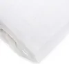 A close-up, folded white jersey bedsheet. Náhľad obrázku produktu