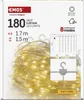 LED vánoční drop řetěz – záclona, 1,7x1,5 m, venkovní i vnitřní, teplá bílá, programy Náhled obrázku produktu