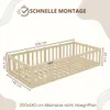 Crazy Pine Kinderbett 140x200 cm – Weiß  - Montessori Produktbild-Vorschau 2