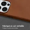 Accezz Vintage Leather Magsafe Backcover voor de Apple Voir les images du produit 2