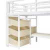 Hochbett mit LED-Beleuchtung, Rausfallschutz, Lattenrost, Produktbild-Vorschau 11