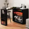 Merax Ausziehbarer Bartisch mit 360° Drehfunktion, Produktbild-Vorschau 1