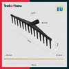 KOTARBAU® Laubrechen Kunststoff 59 cm mit Stiel Heurechen Produktbild-Vorschau 3