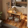 SoBuy Tavolo a muro Estensibile con piano in legno Stile Anteprima dell’immagine prodotto 2