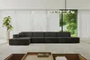 ALTDECOR Ecksofa in L-Form IREA-L3-v4 412x165x77 cm Schwarz Produktbild-Vorschau 1