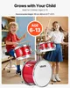 VEVOR Schlagzeug Set, 3-teilig, Drum Kit mit 35,6 cm Produktbild-Vorschau 2