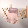 Séchoir à linge en bambou, 6 supports Voir les images du produit 4