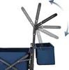 Close-up of a wagon handle and a detachable storage bag. Voir les images du produit