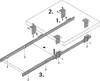 Hettich Schubladenschiene Tastaturauszug 400 mm chromatiert Produktbild-Vorschau 3