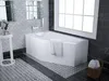 Aqua For You | Polimat Badewanne - 140x90cm - Asymmetrische Produktbild-Vorschau 7