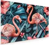 Küchenrückwand Spritzschutz Glas mit Motiv Flamingos und Produktbild-Vorschau 1