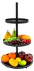 1.04 Etagere in metallo a 3 piani in nero - ca. 55 cm x Ø Anteprima dell’immagine prodotto 1