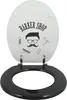 MSV WC Sitz Toilettendeckel MDF Holzkern „Barber“ Produktbild-Vorschau 5