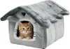 Relaxdays, niche pour chat, maison pour chat avec coussin Voir les images du produit 1