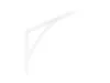 A white shelf bracket on a white background. Podgląd zdjęcia produktu