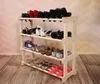 Schuhregal Holz Kiefer 80 × 30 × 74 cm – 4 Ablagen – Produktbild-Vorschau 2