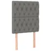 Kopfteile 2 Stk. Dunkelgrau 80x7x78/88 cm Stoff Produktbild-Vorschau 1