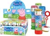 A display of Peppa Pig branded bubble bottles and a display box. Podgląd zdjęcia produktu