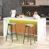 Kücheninsel 155x80x90, weiße Marmorfront, LED, 2 Steckdosen Produktbild-Vorschau 14