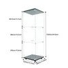 CDGlobal Vitrine en verre à poser en blanc,Vitrine en verre Voir les images du produit 5