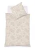 Fleuresse Lech Edelflanell Bettwäsche 155x220 Blumen beige Produktbild-Vorschau 1