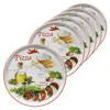 set de 4 assiettes à pizza Napoli Red Ø 32 cm Plat de Voir les images du produit 1